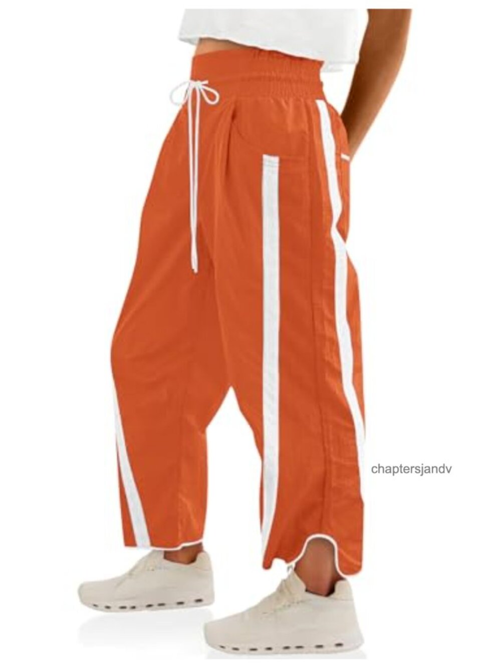 Womens Baggy Wide Leg Track Pants Drawstring Y2K Athletic